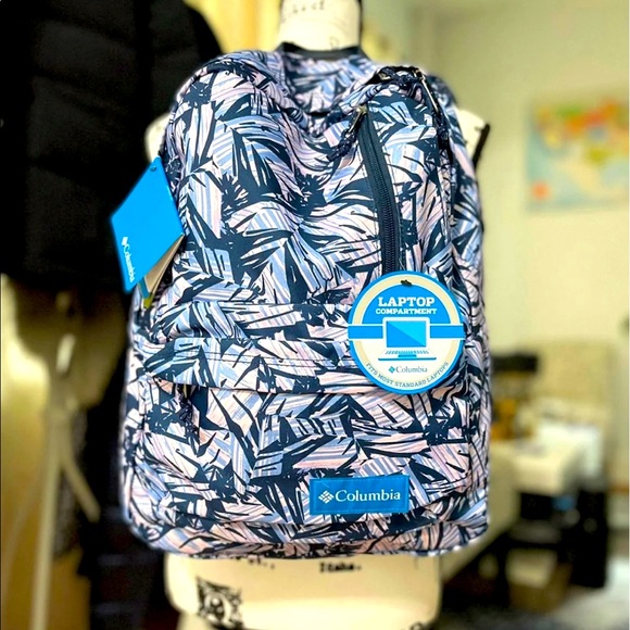NWT Unisex Size Large Columbia Laptop-Compartment Backpack In Graffiti Style - Picture 2 of 11